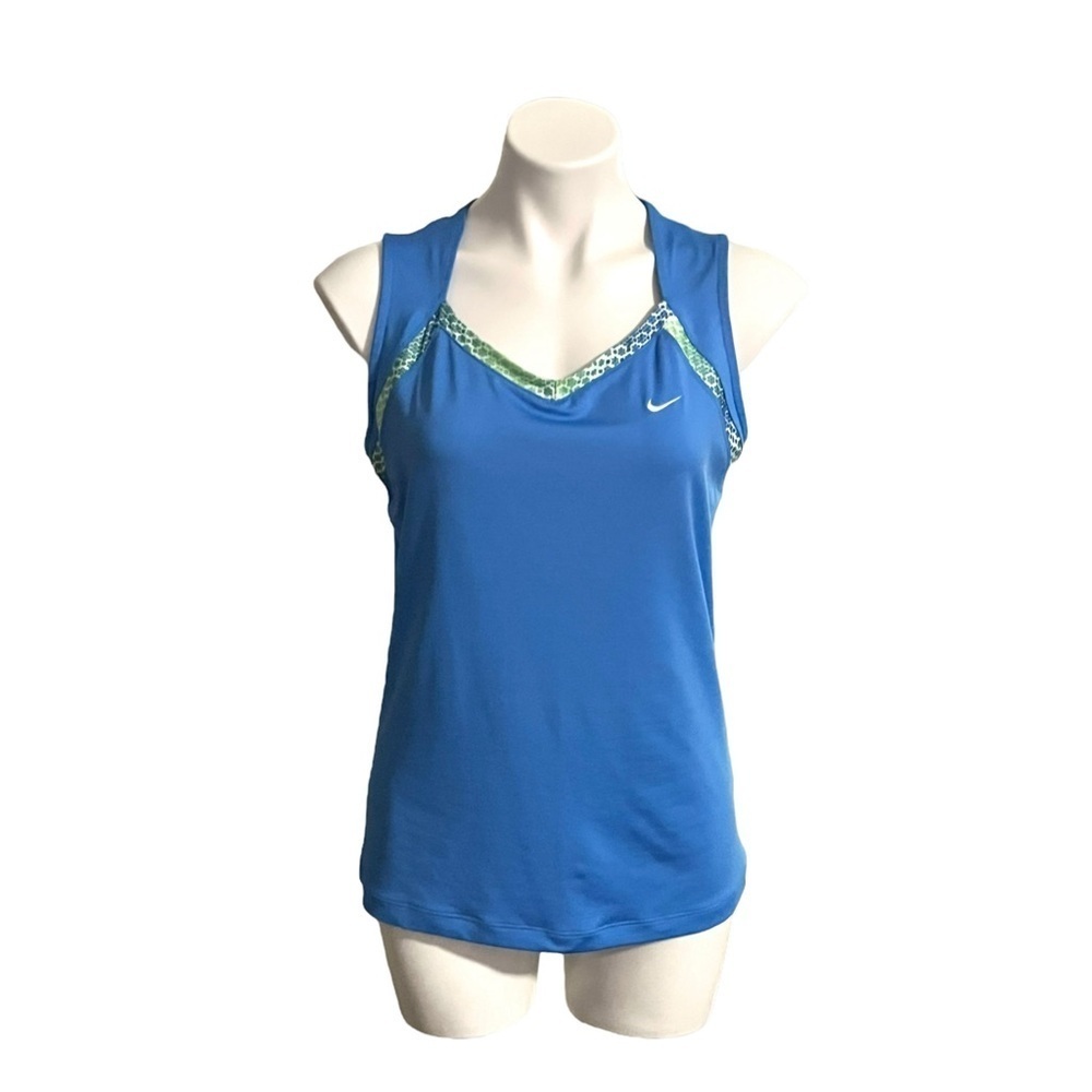 Nike Dri-Fit Athletic Top Size Large Blue